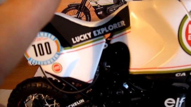 Italeri 1:9 Cagiva Elephant 850 Paris/Dakar 1987 Painted!