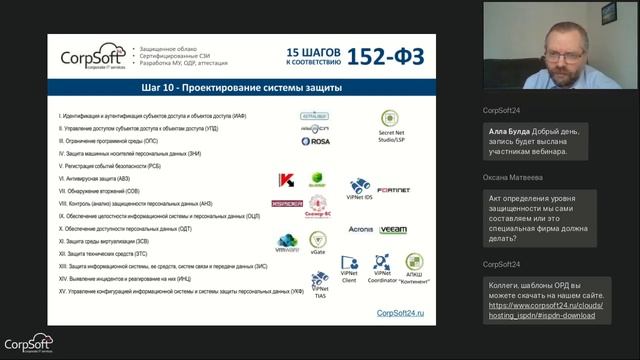 15 шагов, которые приведут к соответствию 152-ФЗ смотреть онлайн