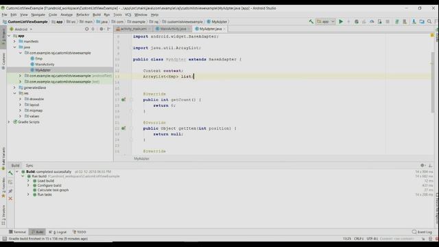 Create Custom ListView in android (Android Studio + Java) | Create ListView #1 смотреть онлайн