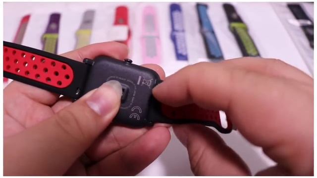 Fifata 20 22 мм силиконовый браслет для Xiaomi Huami Amazfit Bip смарт часы спортивные легкие