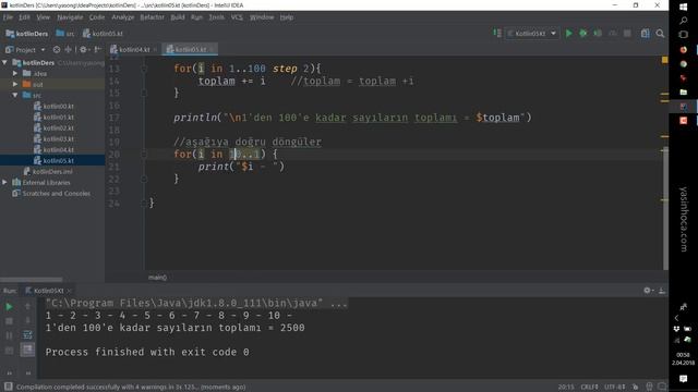 Kotlin - 05 - For döngüsü ve ranges kullanımı смотреть онлайн