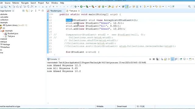 # 1 Interface Comparator et Comparable en JAVA : Exemple de TRI- Partie1 (Comparator) смотреть онлайн