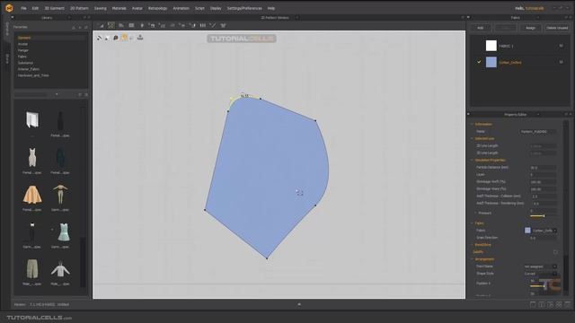 0011. smooth curve tool in Marvelous Designer смотреть онлайн