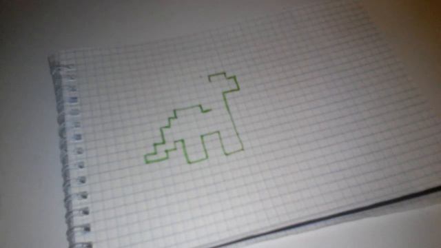 рисуем по клеточкам "динозавра" смотреть онлайн