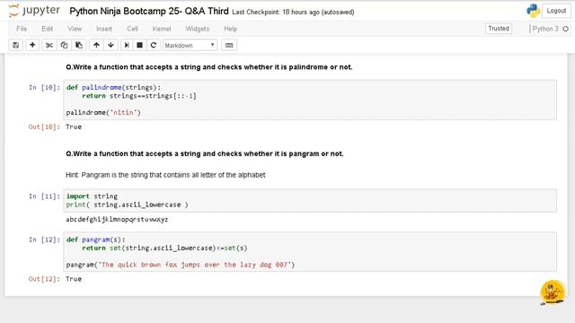 Python Ninja Bootcamp 25-Q&A Third смотреть онлайн