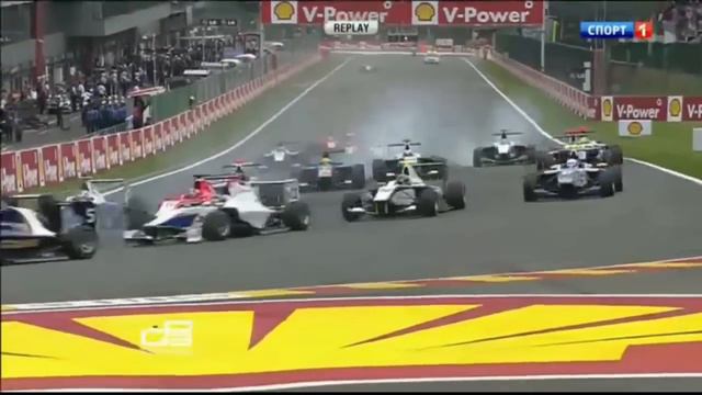 GP3 2013. Великолепный победный старт Даниила Квята в Спа смотреть онлайн