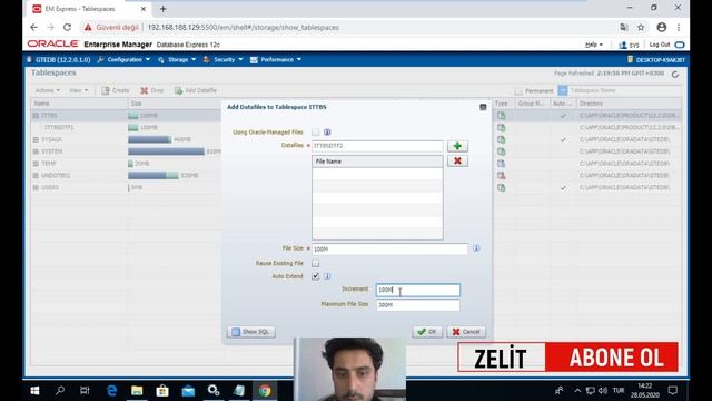Oracle Eğitim Seti 5 - Veritabanına datafile Yönetimi | Yeni Başlayanlar İçin смотреть онлайн