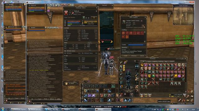 Lineage 2 Chronos (Hymn of the Soul) TEST crafting 100 packs with 61 luc смотреть онлайн