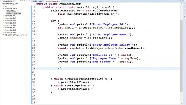 Selenium, Cucumber with Java Course | Java Input and Output - 10 смотреть онлайн