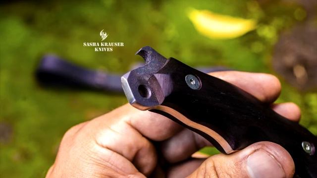 Mini Gecko D2 tool steel - Bois de Rose de Madagascar - Sasha Krauser Knives смотреть онлайн