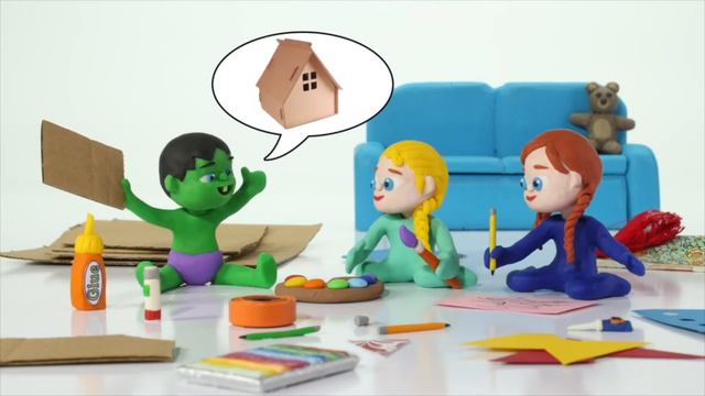 SUPERHERO BABIES MAKE SAND FIGURES ❤ SUPERHERO PLAY DOH CARTOONS