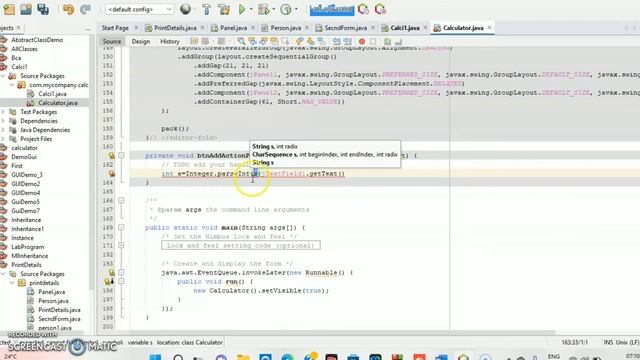 create a simple calculator using java swing смотреть онлайн
