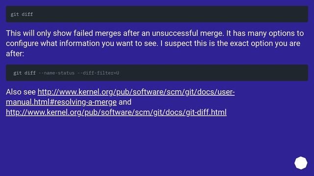 How to view only the unmerged files in git after a merge failure смотреть онлайн