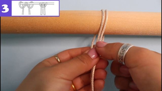DIY Macrame Attaching the threads LESSON1 macrame tutorial Урок 1. КРЕПЛЕНИЕ НИТЕЙ НА ОСНОВУ смотреть онлайн