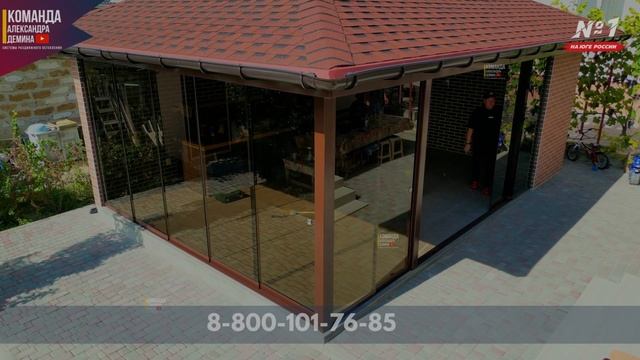 Безрамное остекление в Крыму