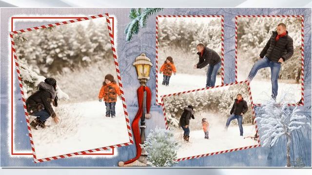 ЗИМА. Шаблон фотокниги. (для FotoFusion ) смотреть онлайн