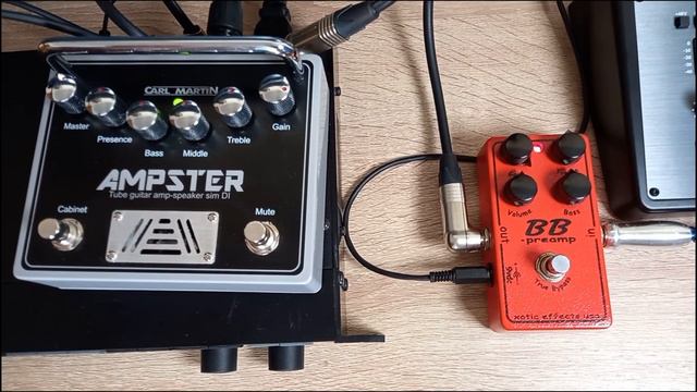 CARL MARTIN AMPSTER + XOTIC BB PREAMP + TC ELECTRONIC G-FORCE - Guitar Home Recording Test смотреть онлайн