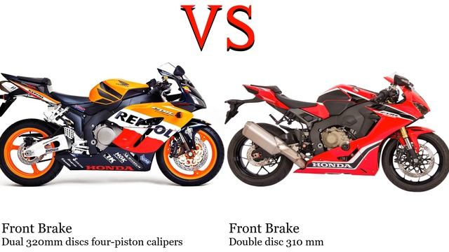 Honda CBR 1000 RR Fireblade SC57 vs Honda CBR 1000 RR Fireblade SC77 Test specification comparison смотреть онлайн
