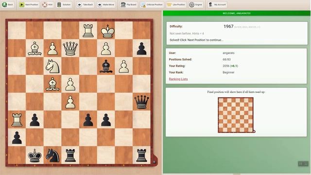 Решаем тактические задачи на Tactics.ChessBase.com [RU]