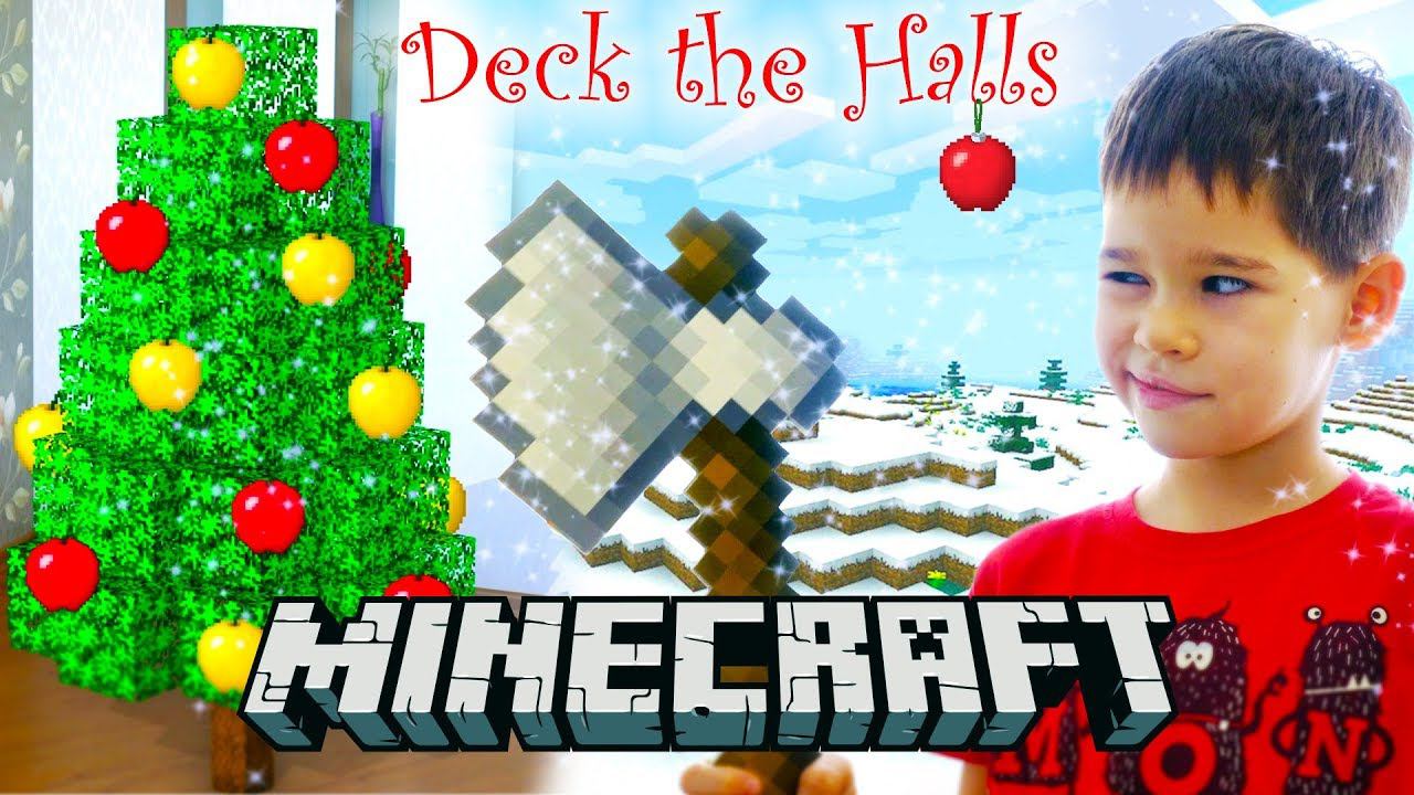 Рождественская елка Minecraft в реальной жизни. Как построить? / ErikShow смотреть онлайн