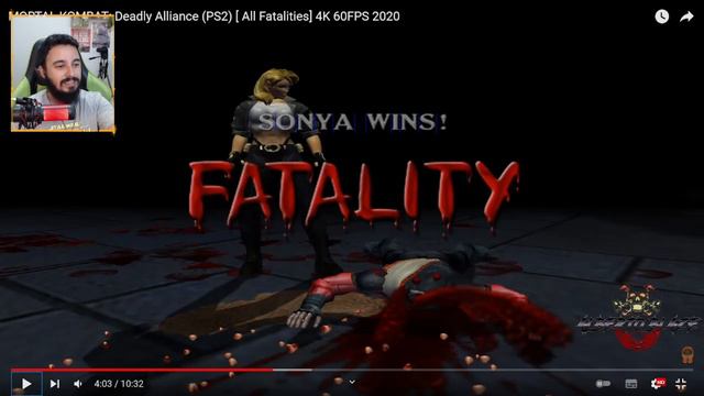 REAGINDO E AVALIANDO FATALITIES | MORTAL KOMBAT DEADLY ALLIANCE #REACT смотреть онлайн