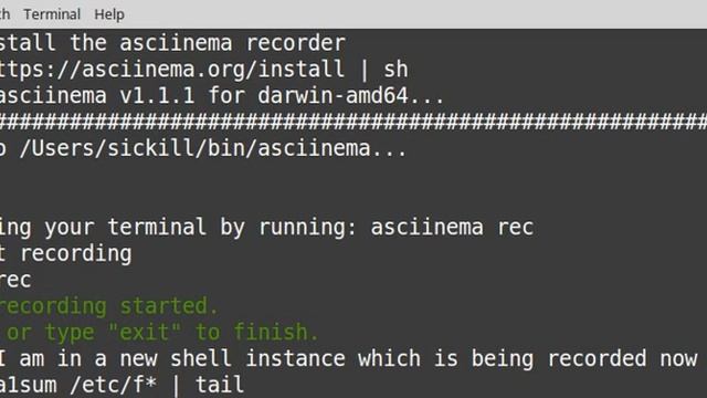 How To Use asciinema to record Linux Terminal Session смотреть онлайн