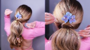 Быстрая прическа на длинные волосы. Прическа женская 2024