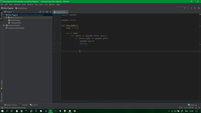 Программирование игр Pygame #1: Python файл, игровой цикл, дисплей смотреть онлайн