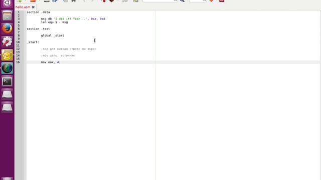 NASM. Первая программа. Урок 1 смотреть онлайн