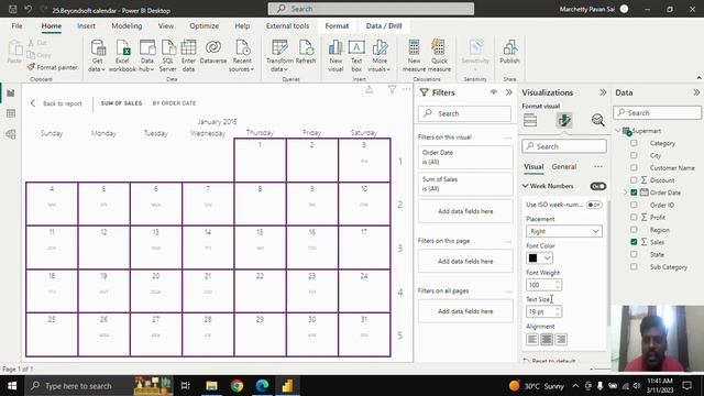 Power BI  Beyondsoft Calendar in Custom Visual