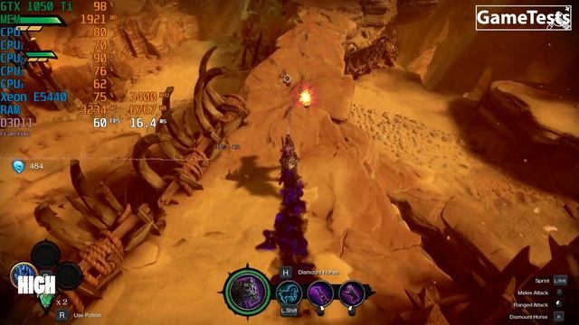 Darksiders Genesis - Xeon E5440 GTX1050Ti graphics fps test смотреть онлайн