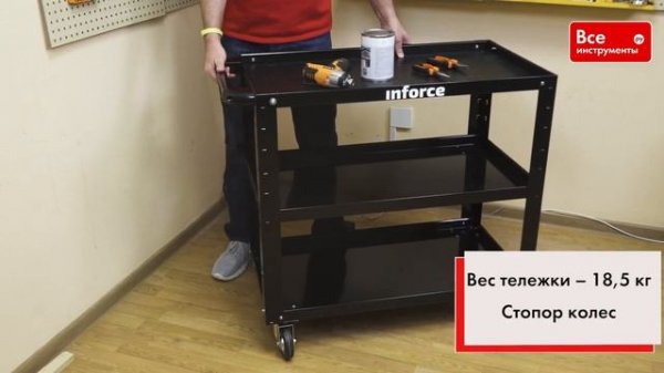 Обзор инструментальных тележек Inforce 06-01-14, 06-01-15, 06-01-16