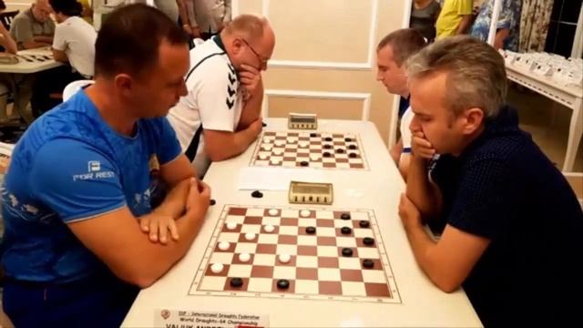 Valiuk - Tsinman. World Draughts-64 Championship 2019 (blitz) смотреть онлайн