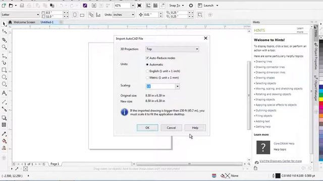 Open DXF with Corel смотреть онлайн