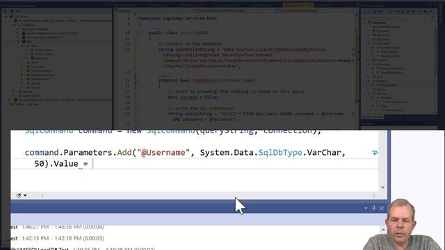 Lookup user accounts from SQL database in ASP.NET web app смотреть онлайн