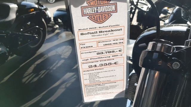 Harley Davidson Breakout, лимитированная версия и модель 2019 года. #HarleyDavidson #Breakout