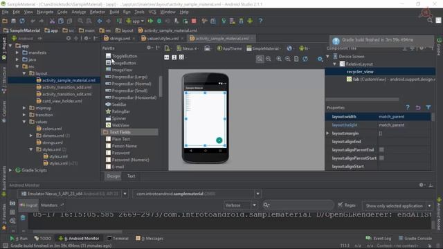 04.- Curso Material Design con Android Studio. Crear Aplicación con Material Design. смотреть онлайн