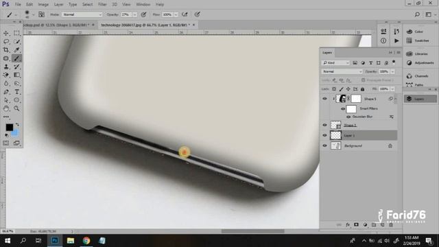 How to create Iphone X case mockup Adobe Photoshop CC Tutorials смотреть онлайн