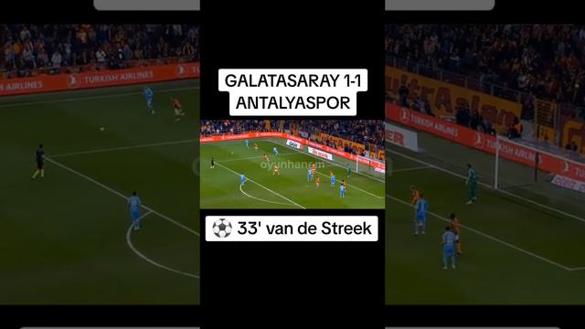 Galatasaray 1 1 Antalyaspor ️ 33' van de Streek смотреть онлайн