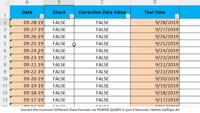 Correct the Incorrect Different Dates Formats via POWER QUERY Excel | 30 Mins to 5 Seconds Solution смотреть онлайн