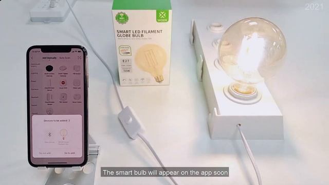 R5139 Smart E27 G95 Filament LED Bulb connection video смотреть онлайн