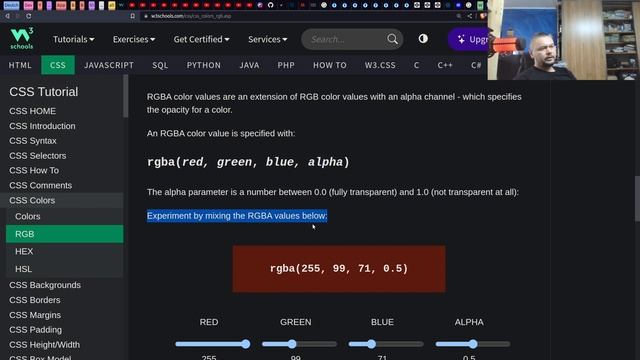 CSS RGB Цвета. ч.2 смотреть онлайн