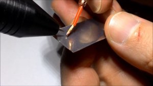 Точечная сварка медного многожильного провода сечением 0.5 кв.мм к нержавейке толщиной 0.5мм