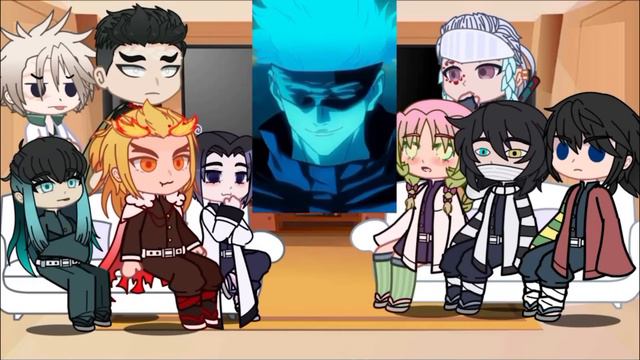 Hashiras React To Gojo As New Hashira // Gacha React