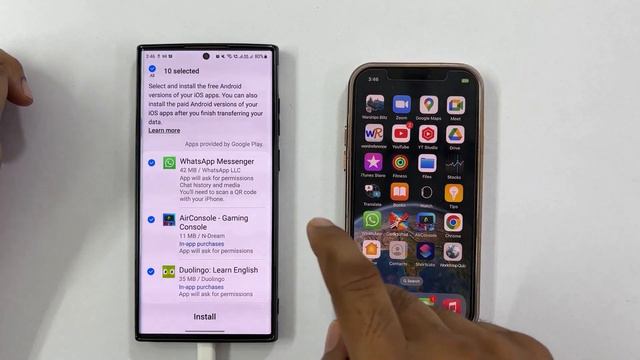 How to transfer whatsapp messages from iphone to samsung mobile (android) using Smart Switch FREE смотреть онлайн
