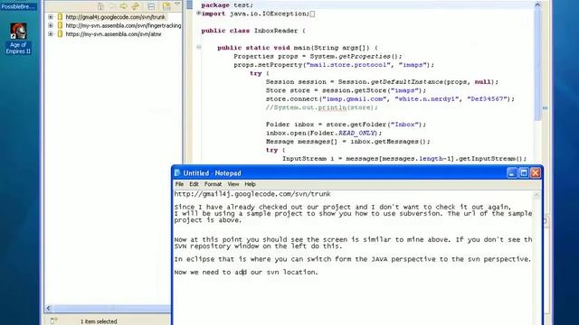 Adding SVN repository in eclipse смотреть онлайн