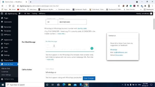 How To Add Whatsapp In WordPress Website | Best Chat Plugin For WordPress 2021 смотреть онлайн