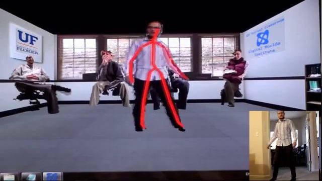 Virtual Distance Learning Classroom using Kinect - University of Florida Digital Worlds Institute смотреть онлайн