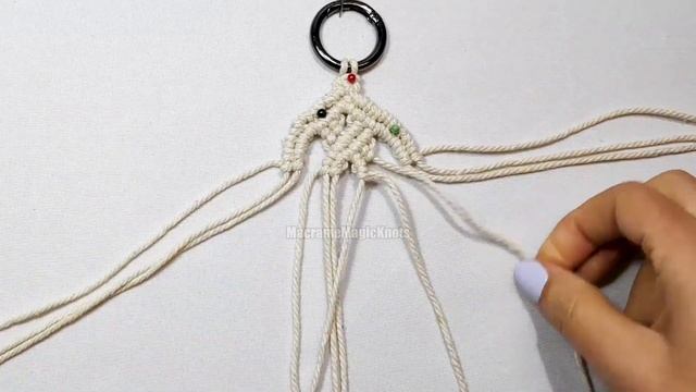 DIY Macrame Celtic Keychain Pattern | Macrame FOR BEGINNERS смотреть онлайн