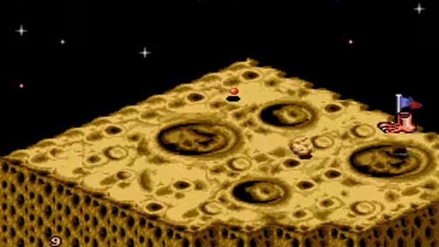 Snake Rattle 'n' Roll (Sega Genesis) Level 11: Lunar Showdown смотреть онлайн